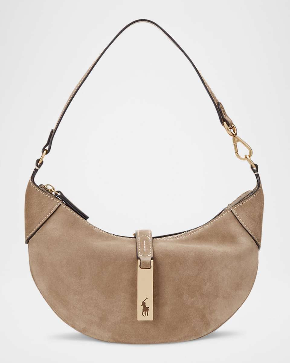 Polo ID Mini Suede Shoulder Bag
